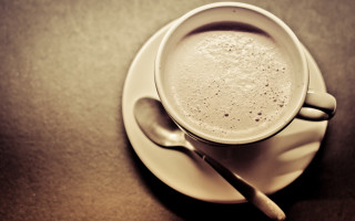 Coffee spoon saucer table morning - a saucer free wallpaper