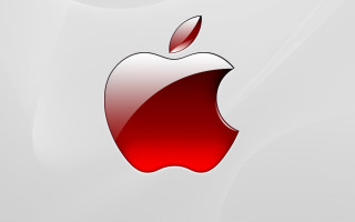 Apple logo red apple side - a red apple free wallpaper for desktop