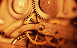 Clock gears steampunk jigsaw puzzle - a close up of a clock free wallpaper