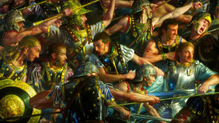 Armor men spear crowd classical - donato giancola free wallpaper