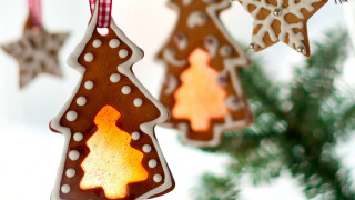 Christmas ornaments snowflakes star folk - folk art free wallpaper