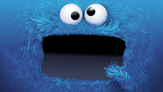 Blue monster big eyes black 3 - big eye free wallpaper