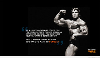 Muscular man bodybuilding motivation quote - arnie swekel free wallpaper