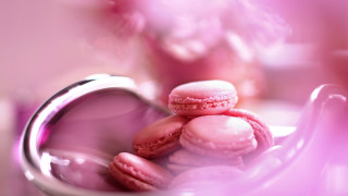 Pink ring macaroons flower art - a pink flower free wallpaper for desktop
