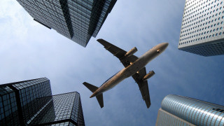 Tokyo cityscape jetliner matte painting - matte painting free wallpaper