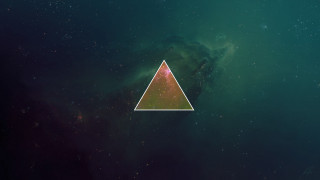 Triangle star galaxy holography geometric - geometric shape free wallpaper