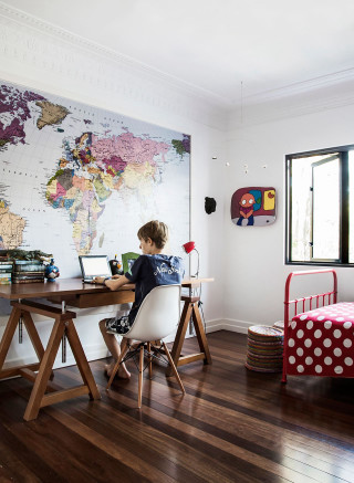 Child desk laptop room map - free architecture wallpaper for mobile