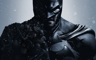 Batman snowy night aurora astronaut - his free wallpaper