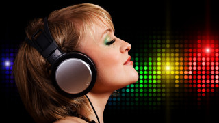 Ella guru headphones colorful background - headphone free wallpaper
