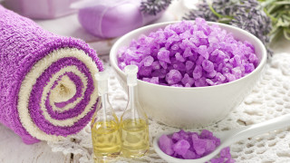 Purple sugar towel oil lavender 2 - a bowl free wallpaper