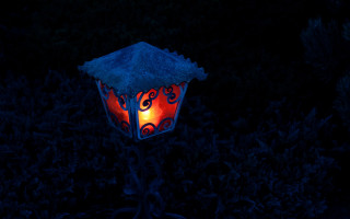 Lit up lantern red light - atmospheric lighting free wallpaper for desktop