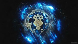 Blue gold heart face black - a face free wallpaper