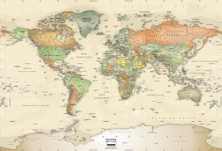 World map countries major cities 6 - major free wallpaper