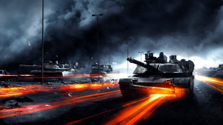 Tanks dark cloudy bright lights - erlund hudson free wallpaper