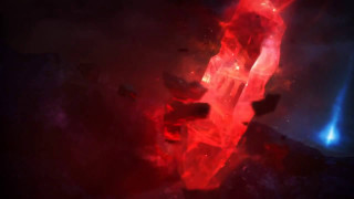 Red blue object dark light - league of legends concept art free wallpaper for desktop