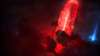 Red glowing object dark sky - the dark sky free wallpaper