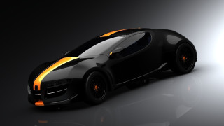 Black yellow sports car light - sports car free wallpaper