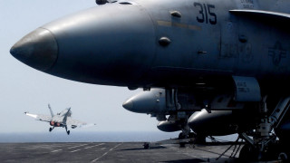 Fighterjet ship ocean aircraft background - a fighter free wallpaper