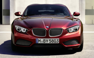 Red car building 3d render - constant permeke free wallpaper