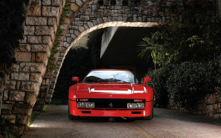 Red sports car tunnel bridge - a red sports car free wallpaper