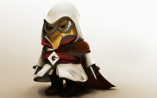 Cartoon hero white outfit red - a white mask free wallpaper