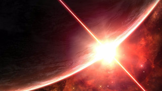 Star red planet sky galaxy - len free wallpaper