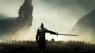 Armor sword field mountain fantasy - dark soul free wallpaper
