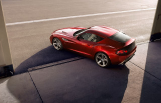 Red sports car parked roadside - ahmed yacoubi free wallpaper for desktop