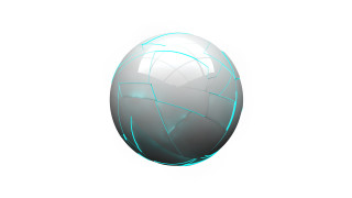 White blue egg deconstructivism raytracing - a blue line free wallpaper for desktop