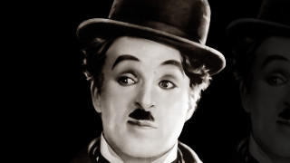 Mustache tophat colorized photo portrait - a mustache free wallpaper