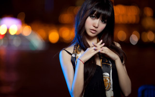 Chen lin night portrait blurry - chen lin free wallpaper for desktop