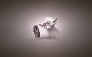 Yoda vader fog star wars - helmet free wallpaper