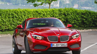 Red sports car street hedge - ahmed yacoubi free wallpaper