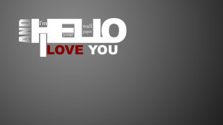 Hello love you gray paper - paper texture free wallpaper