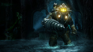 Man suit flooded robot concept - a giant robot free wallpaper
