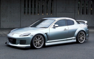 Silver sports car building parking - a parking meter free wallpaper