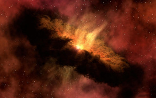 Large star space nebula astronaut - star and dusts free wallpaper