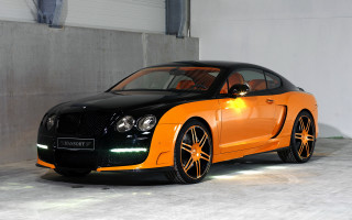 Black orange sports car garage - side window free wallpaper
