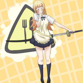 Girl short skirt fork knife - a fork and knife free wallpaper