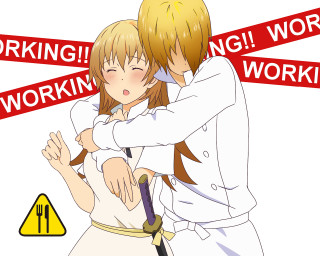 Man woman kissing work sign - a man and woman free wallpaper for desktop