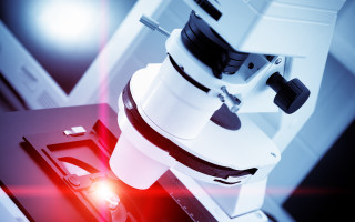 Microscope red light lens black - plasma free wallpaper