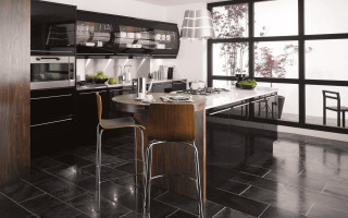 Kitchen table chairs window view - outside free wallpaper