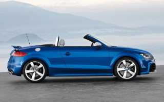 Blue convertible mountains parking lot - convertible free wallpaper for desktop