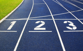 Running track numbers grass night - number free wallpaper