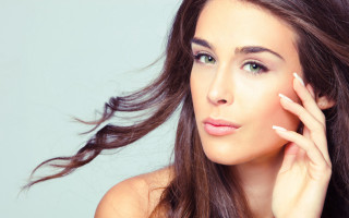 Woman long hair white top 13 - airbrush free wallpaper