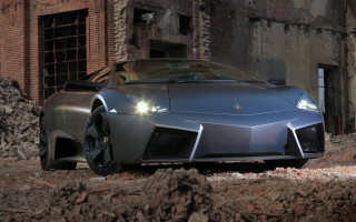 Silver sports car brick wall 2 - broken free wallpaper