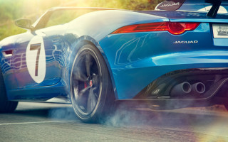 Blue sports car driving smoke - rear free wallpaper for desktop