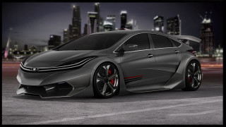 Car city night lights military - concept design free wallpaper