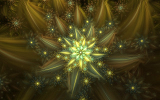 Star center fractals christmas glow - many star free wallpaper for desktop