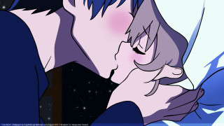 Couple kissing in air stars - a couple of people free wallpaper